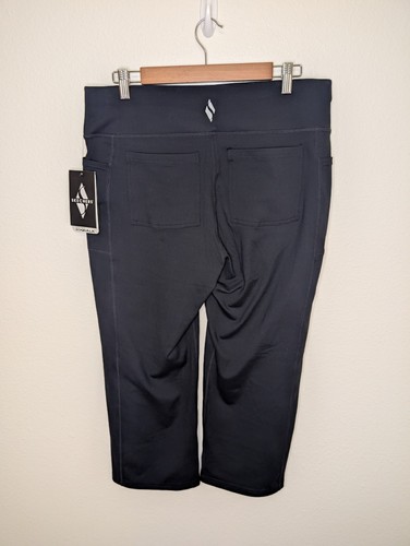Skechers Women's Sz XL Black Go Walk Lite High Waisted Stretch Crop Capri Pants - Picture 4 of 11