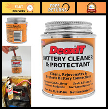 Battery Cleaner Protectant with Brush Lid, 118g - Essential Maintenance Tool