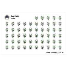 Twist Shirt Stickers – Fun Planner Stickers for Daily Organization & Creative Ar