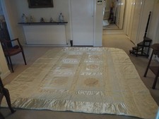 Saks of 5th Avenue Satin and Cotton Queen size Bed Spread