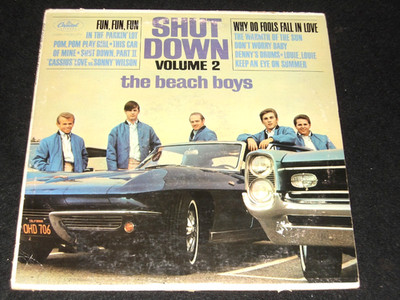 SHUT DOWN Vol. 2 LP THE BEACH BOYS Fun Corvette HOT ROD Cover LP Mono Original