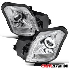 Fit 2003-2007 Cadillac Cts Led Strip Projector Headlights Head Lamps Leftright Fit 2003-2007 Cadillac Cts Led Strip Projector Headlights Head Lamps Leftright