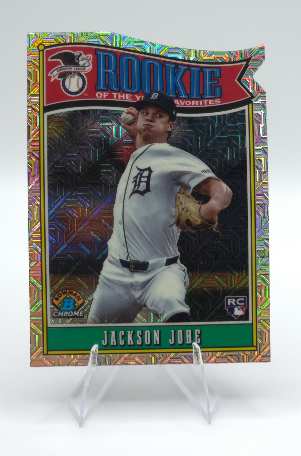 2025 Bowman Mega Box Jackson Jobe ROY Favorites Mojo Refractor RC #ROY-3 Tigers