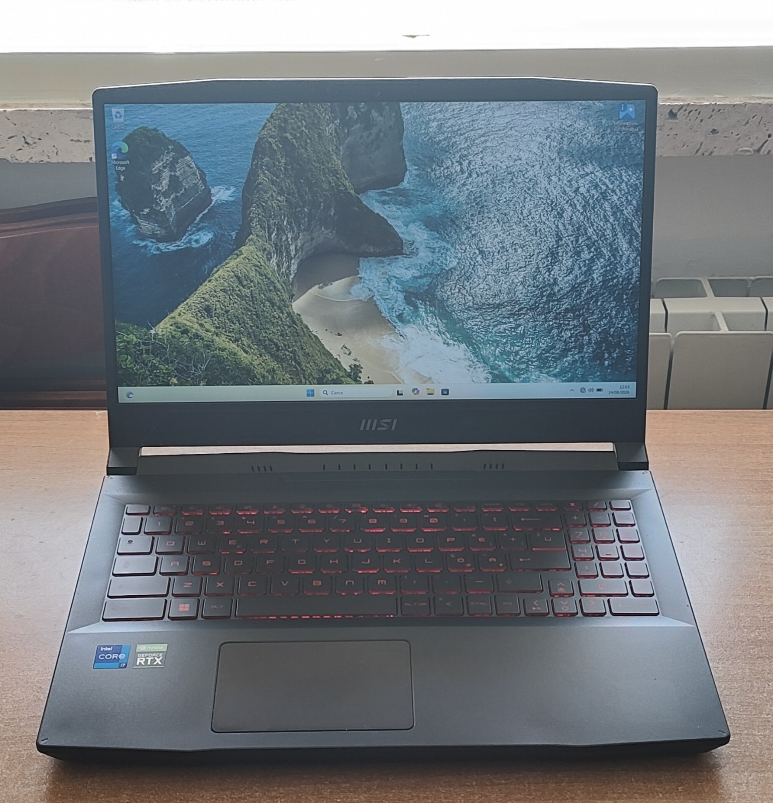 Notebook Gaming MSI Katana GF66-12UD Core i7 12a Ram 32Gb SSD 512Gb RTX 3050