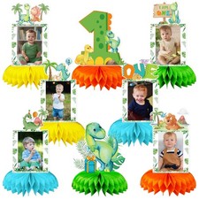 One a Saurus Birthday Decorations, Dinosaur 1st Birthday Party Supplies Honey...