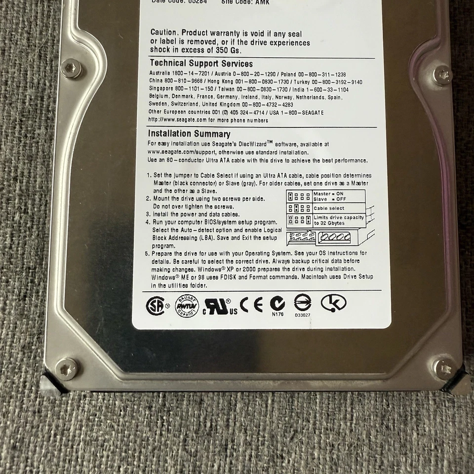 Hard Drive Seagate Barracuda 7200.8 ST3400832A 400GB 7200 RPM 16MB ATA 3.5" - Image 4 of 4