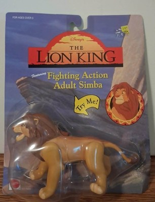 Vintage 1994 Mattel Disney's The Lion King Fighting Action Simba (NIP)