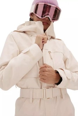 $595 Halfdays Murphy Ski Suit One-Piece Snow Suit Women's Size XL Oatmilk NWT