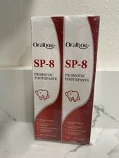 2 Oralhoe SP-8 Probiotic Whitening Toothpaste New Sealed 4.23 Oz