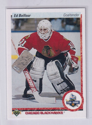 1990-91 Upper Deck - Star Rookie Ed Belfour #55 (RC)