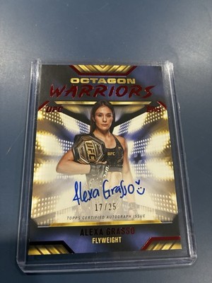 2024 Topps UFC Knockout Octagon Warriors Alexa Grasso On Card Auto #OWA-AGO /25