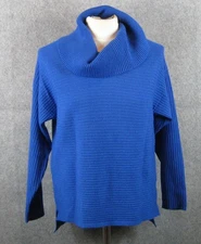 Style & Co Petite Blue Cowl Neck Sweater Size PS NEW