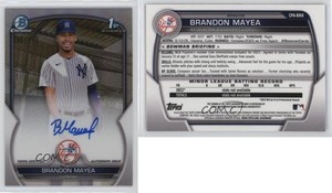 2023 Bowman Chrome Prospect Auto Refractor /499 Brandon Mayea #CPA-BMA Auto