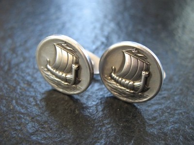 Manschettenknöpfe Silber 925 Georg Jensen Dänemark No 50 von ca. 1965