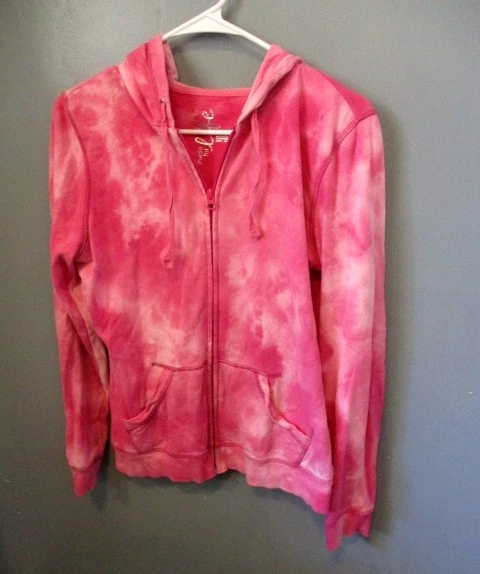 MADE FOR LIFE SUDADERA CON CAPUCHA POLAR TIE-DYE ROSA, TALLA MUJER S Foto 3 de 4