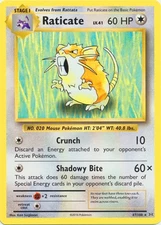 Raticate - 67/108 - Rare - Lightly Played