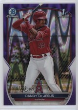 2023 Bowman Chrome Prospects Purple RayWave Refractor /250 Randy De Jesus 17t0