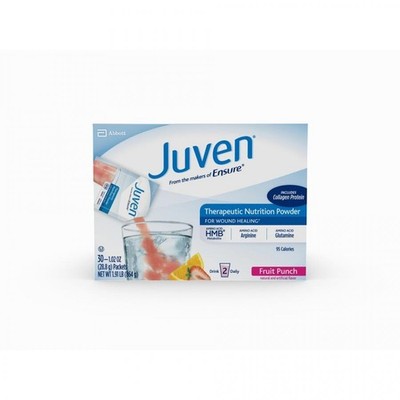 Juven Arginine/Glutamine Oral Supplement Powder Fruit Punch 1.01oz Per Packet 30
