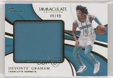 2018 Panini Immaculate The Standard 48/49 Devonte' Graham #ST-DGR Rookie RC 5w7