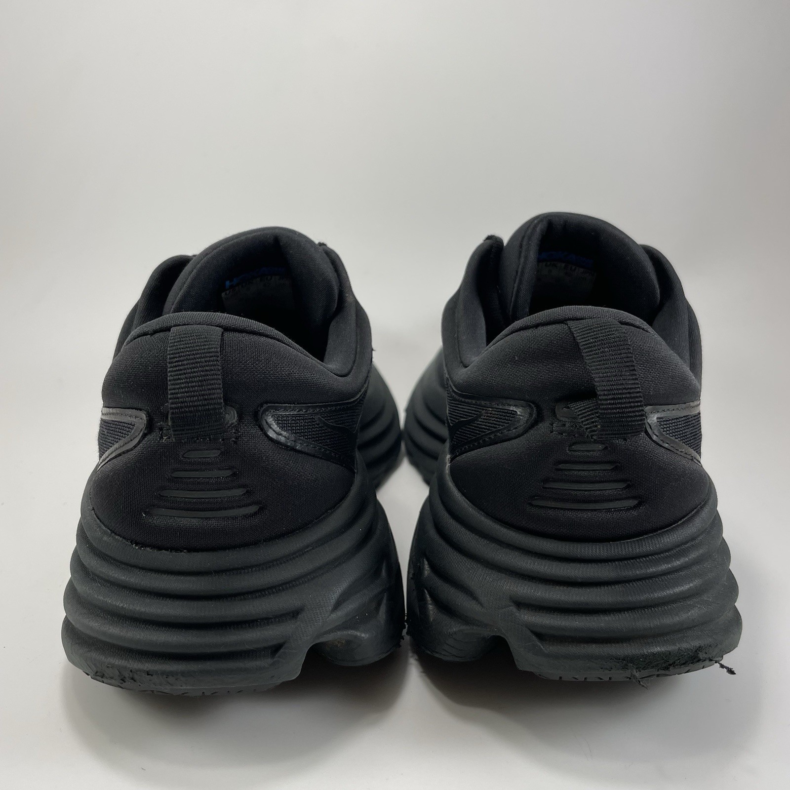 Hoka One One Bondi 8 Running Shoes Womens Size 9.5 B Triple Black Athletic thumbnail 4