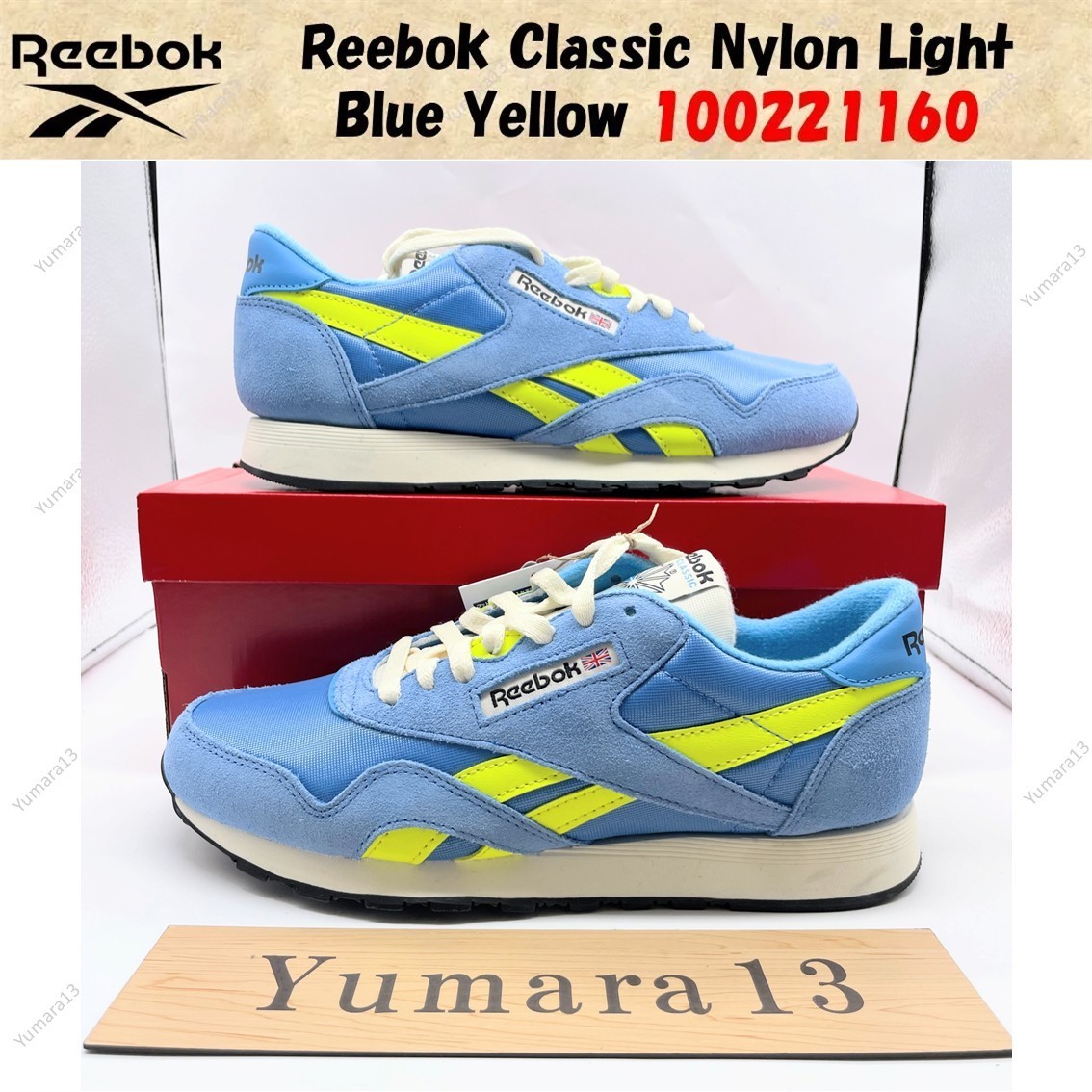 Reebok Classic Nylon Light Blue Yellow 100221160 Men