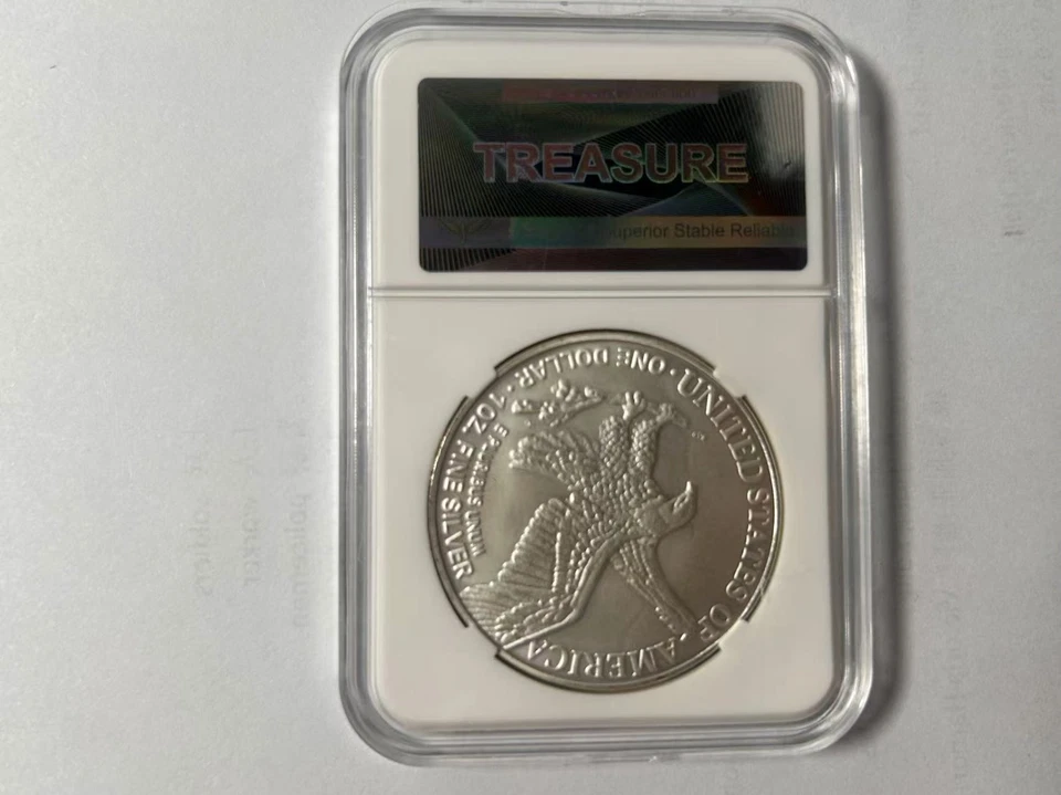 Lote de 4 monedas American Silver Eagle de 1 oz 2024 $1 (BU) Foto 2 de 4