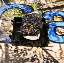 12g Natural Azurite Specimen Box Mineral Crystal Quartz Healing Decor