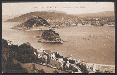 Guipúzcoa. SAN SEBASTIAN. Vista desde el Monte Igueldo.