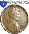 1915-D Lincoln Wheat Cent Penny 1c - FINE/VERY FINE (F/VF)