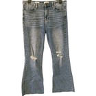 VIGOSS JEANS SZ 32/16 HENRIX FLARE DISTRESSED STRETCH WOMEN'S JEANS 32X30 — photo 1