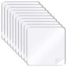 Clear Double Sided Adhesive Pads, 2.36'' x 2.36'' Pre-Cut Square Tape, 120 Pcs