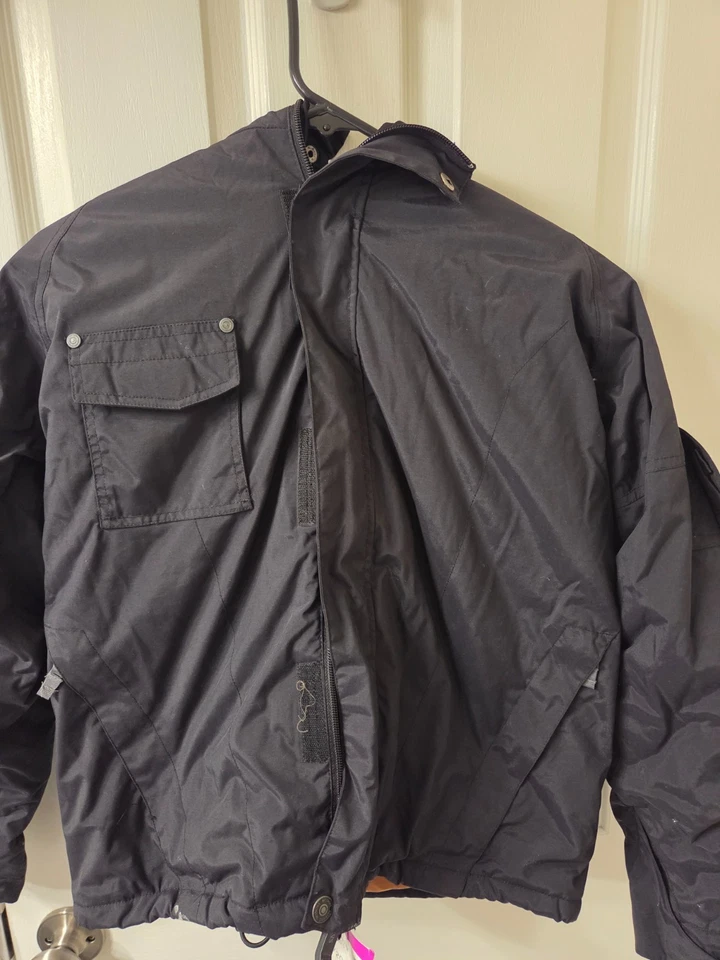 Chaqueta Sessions Snowboard Esquí Invierno Negra Mujer Grande Y2k Nylon #S158 Foto 2 de 4