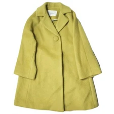 J&M Davidson Wool Aline Coat Yellow Japan Made Size 6 Used