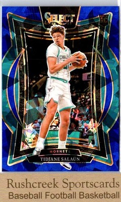 2024-25 Panini Select #95 Tidjane Salaun RC Rookie Blue Cracked
