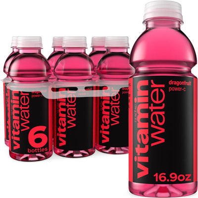 vitaminwater Power-C Dragonfruit Flavored Water Beverage Bottles 16.9 fl oz 6 Pk