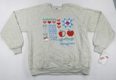 Vintage Deadstock Jerzees Crewneck Sweatshirt Back to School Teacher Graphic XXL