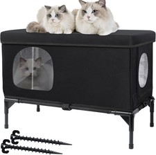Outdoor Cat Housees for Outdoor Cats,Outdoor Cat Shelter,Feral Cat House L L