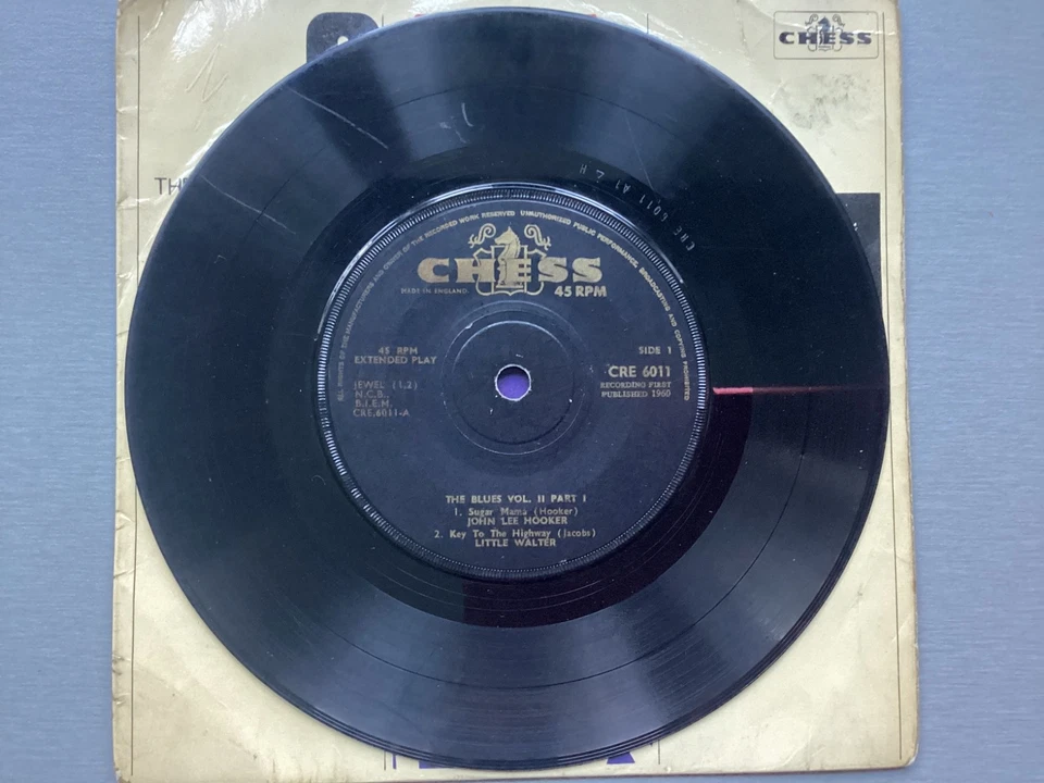 Various 'The Blues Vol 2, Part 1' (CRE6011) V Rare 1965 4 Track UK EP VG/G+ - Image 4 of 4