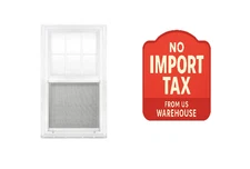 Kinro 30" x 60" White Vinyl Vertical Sliding Window with Grids KVS3060VG !!!