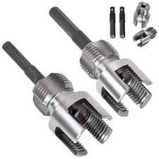 2PCS PVC Pipe Threader Kit - Dual-Function Internal & External Pipe... 