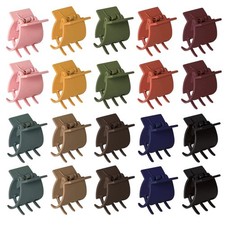 Hair Clips for Women and Girls, 1.3 Inch 1 Count Pack of 20 , Multicolor