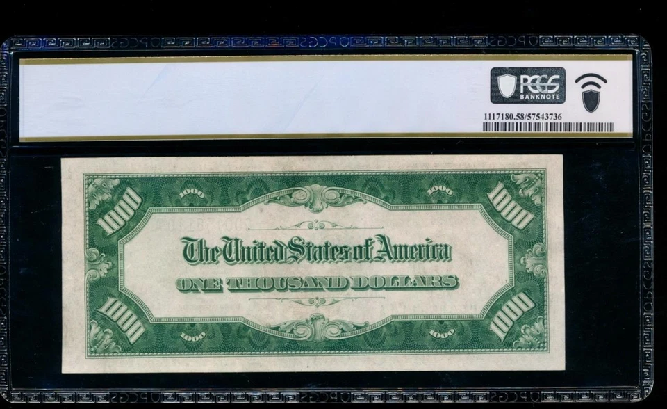 AC 1934A $1000 Chicago ONE THOUSAND DOLLAR BILL PCGS 58 PPQ - Image 2 of 2