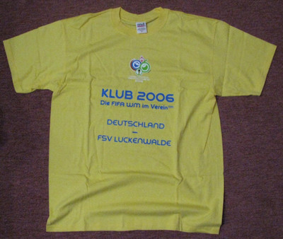 Fußball T Shirt Gr. L Freundschaftsspiel Nationalelf 2006 Vs. FSV Luckenwalde