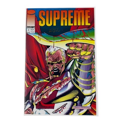 Supreme #2 Image Comic Book 1996 Signed by Rob Leifeld
