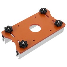  Insert pour table de défonceuse : plaque de rainurage en aluminium, support de