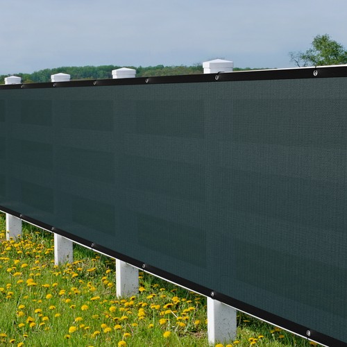 4'x50' Sichtschutz Zaun Sichtschutz Windschutz Garten Balkon Netz Stoff Schatten Abdeckung - Bild 7 von 32