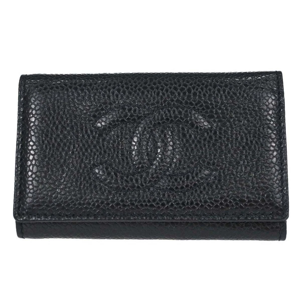 CHANEL 黒レザーキーケース 5704319 chanel key products for sale | eBay