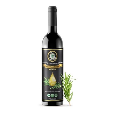 M.G. PAPPAS Rosemary Infused Olive Oil - High Polyphenol Rich Extra Virgin Ol...
