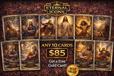 Pick Any 10 Eternal Icons Cards | Christian Trading Card Bundle | Build Your Set