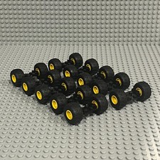 Lego 20 Matched Wheels Tires Axles Car Truck With 24 X 12 Balloon Tires